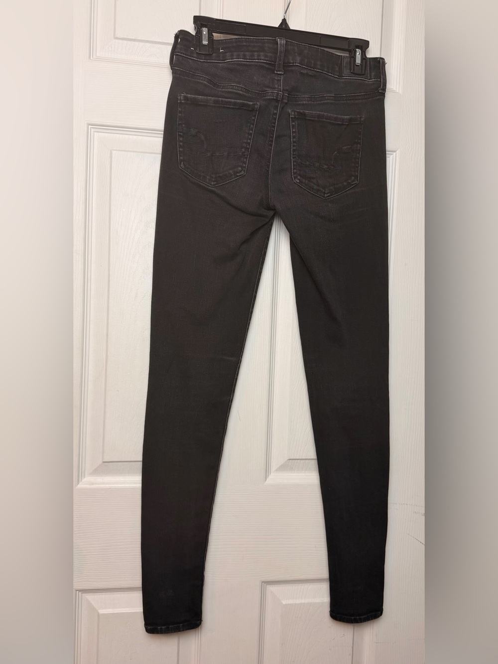 American Eagle Super Super Stretch Black Jegging Jeans Size 4 Long - Picture 2 of 7